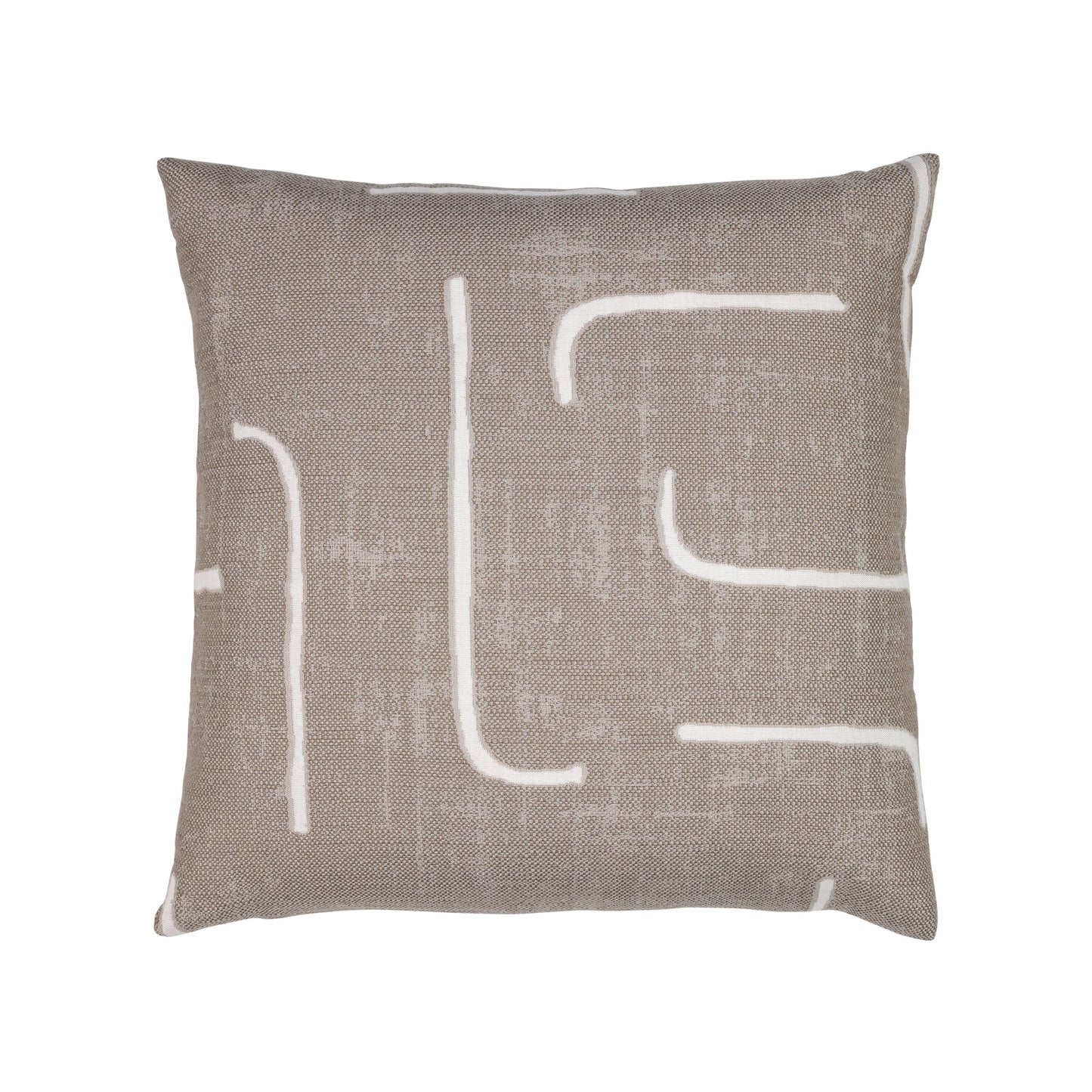 Elaine Smith Instinct Taupe Outdoor Pillow 20" x 20"