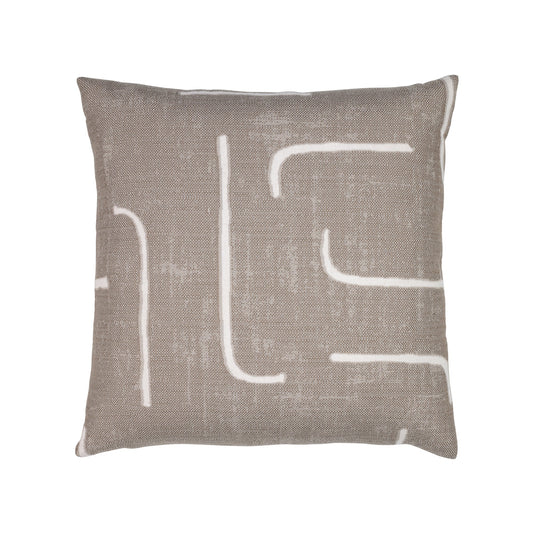 Elaine Smith Instinct Taupe Outdoor Pillow 20" x 20"