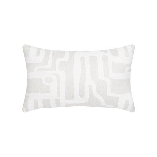 Elaine Smith Noble Alabaster Outdoor Pillow 12" x 20"