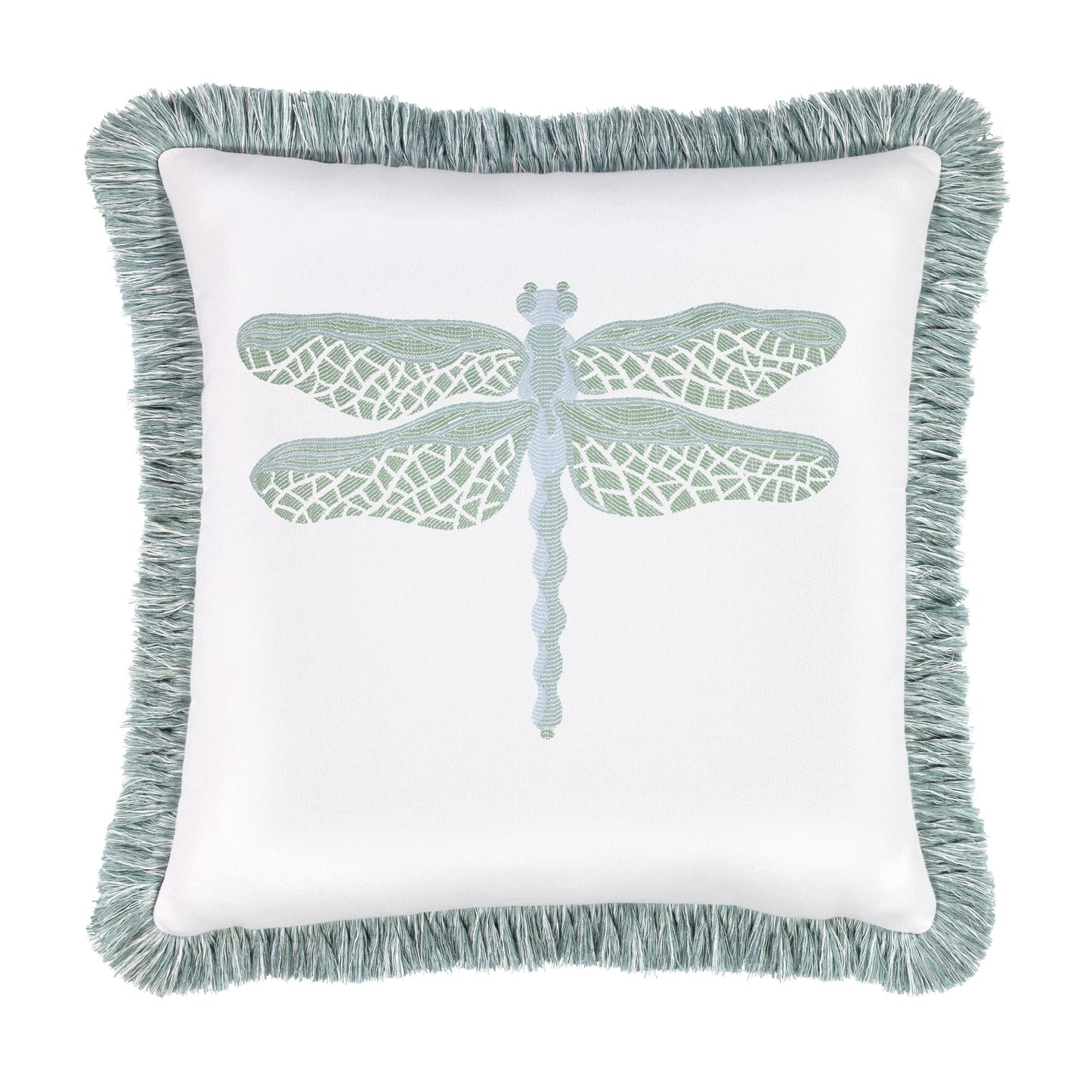 Elaine Smith Dragonfly Surf Outdoor Pillow 20" x 20"