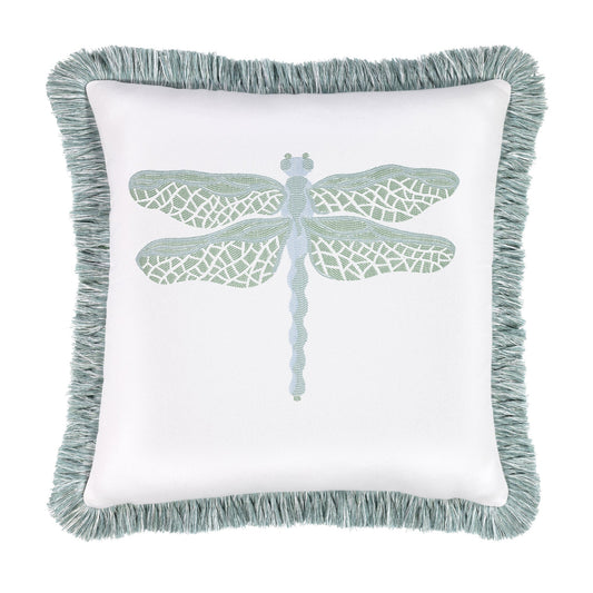 Elaine Smith Dragonfly Surf Outdoor Pillow 20" x 20"