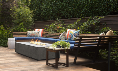 Prism Tavola Slim Modern Concrete Fire Table