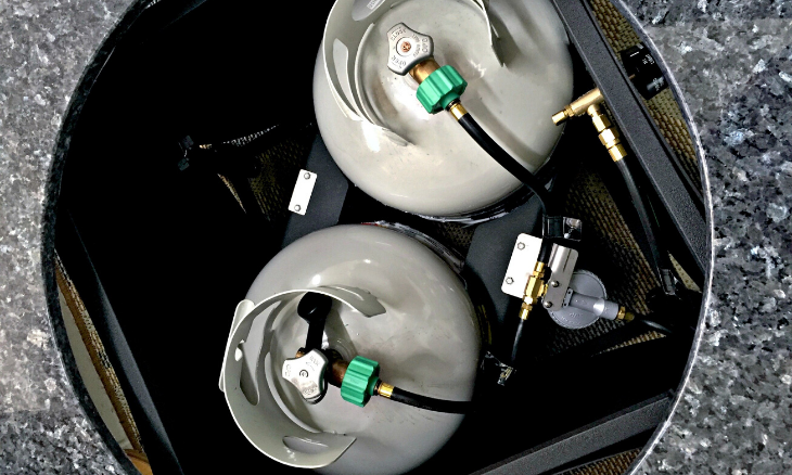 Dual propane hidden inside