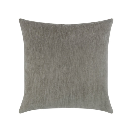 Elaine Smith Luxe Velour Pewter Outdoor Pillow 20" x 20"