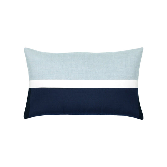 Elaine Smith Mono Indigo Outdoor Pillow 12" x 20"