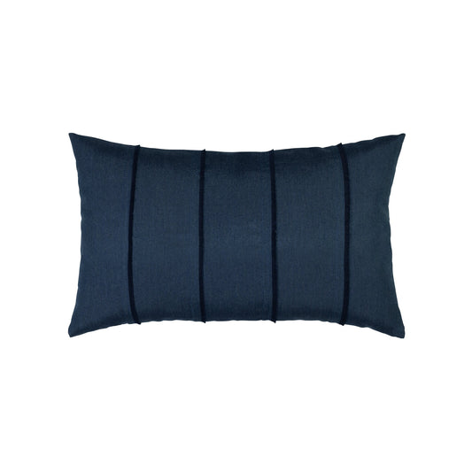 Elaine Smith Quadrille Indigo Outdoor Pillow 12" x 20"