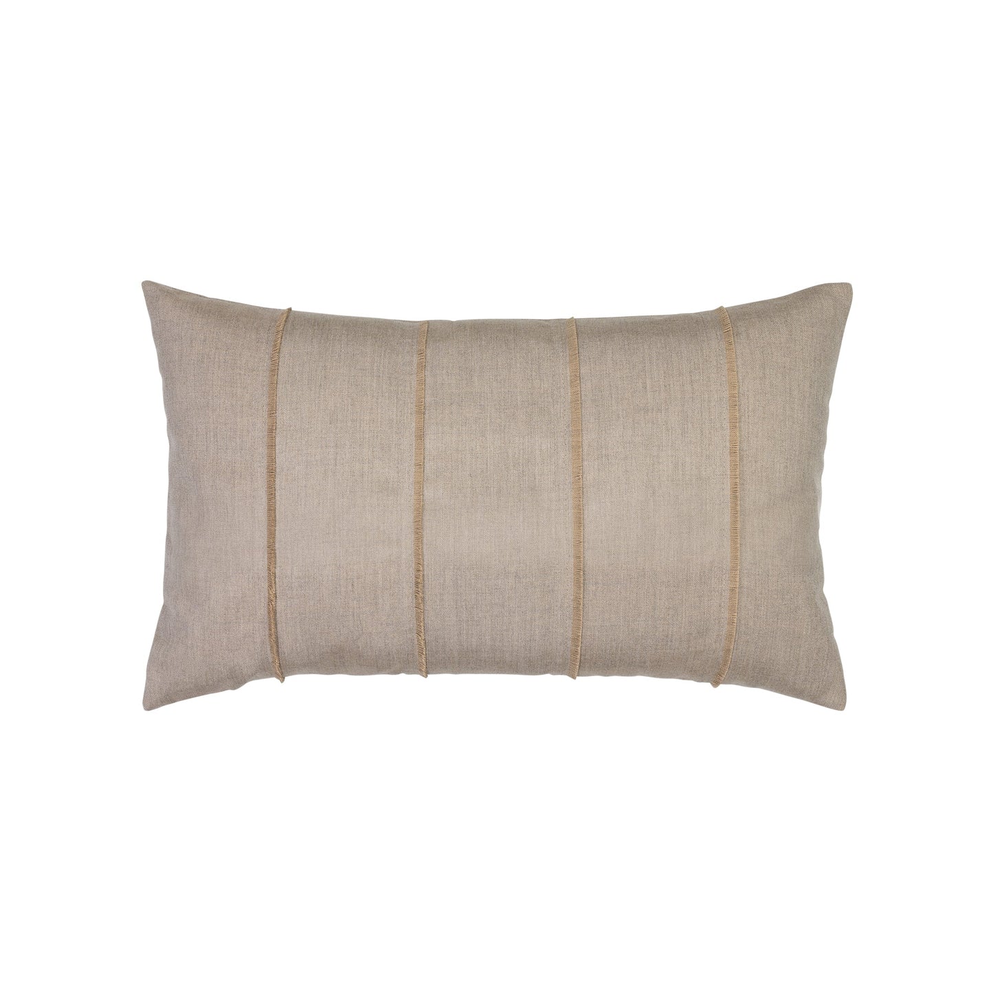 Elaine Smith Quadrille Sand Outdoor Pillow 12" x 20"