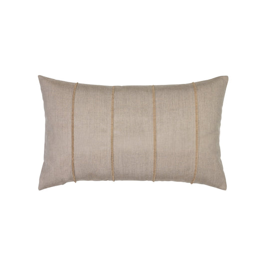 Elaine Smith Quadrille Sand Outdoor Pillow 12" x 20"