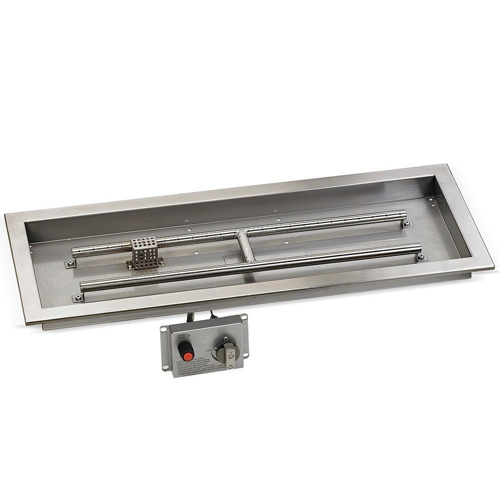 30" Stainless Steel Drop-in Fire Pit Kit