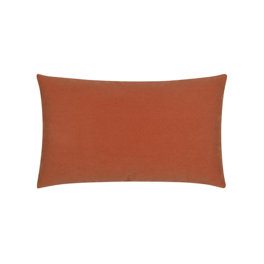 Elaine Smith Lush Velvet Papaya/Tiffany Outdoor Pillow 12" x 20"