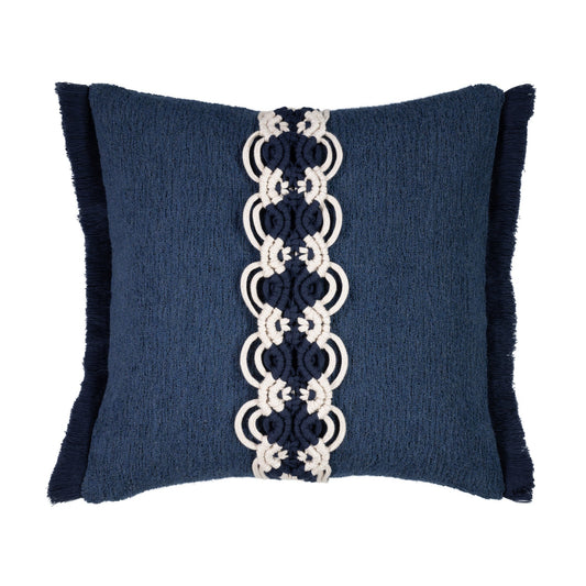 Elaine Smith Distinction Indigo Outdoor Pillow 20" x 20"