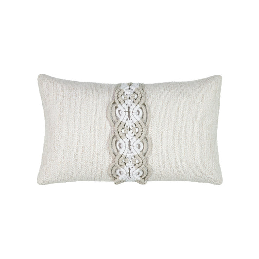 Elaine Smith Distinct Oyster Outdoor Pillow 12" x 20"