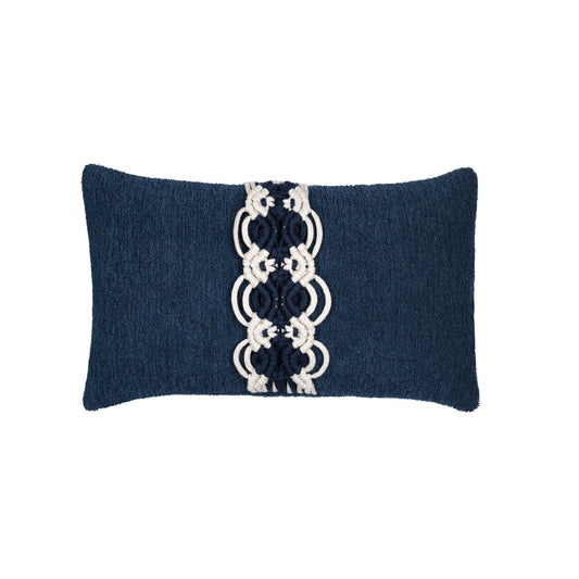 Elaine Smith Distinct Indigo Outdoor Pillow 12" x 20"