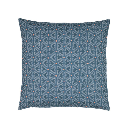 Elaine Smith Intricate Denim Outdoor Pillow 20" x 20"