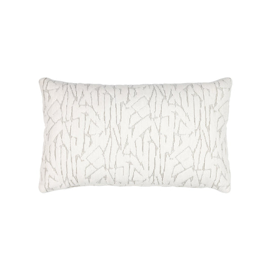 Elaine Smith Synchronize Ivory Outdoor Pillow 12" x 20"