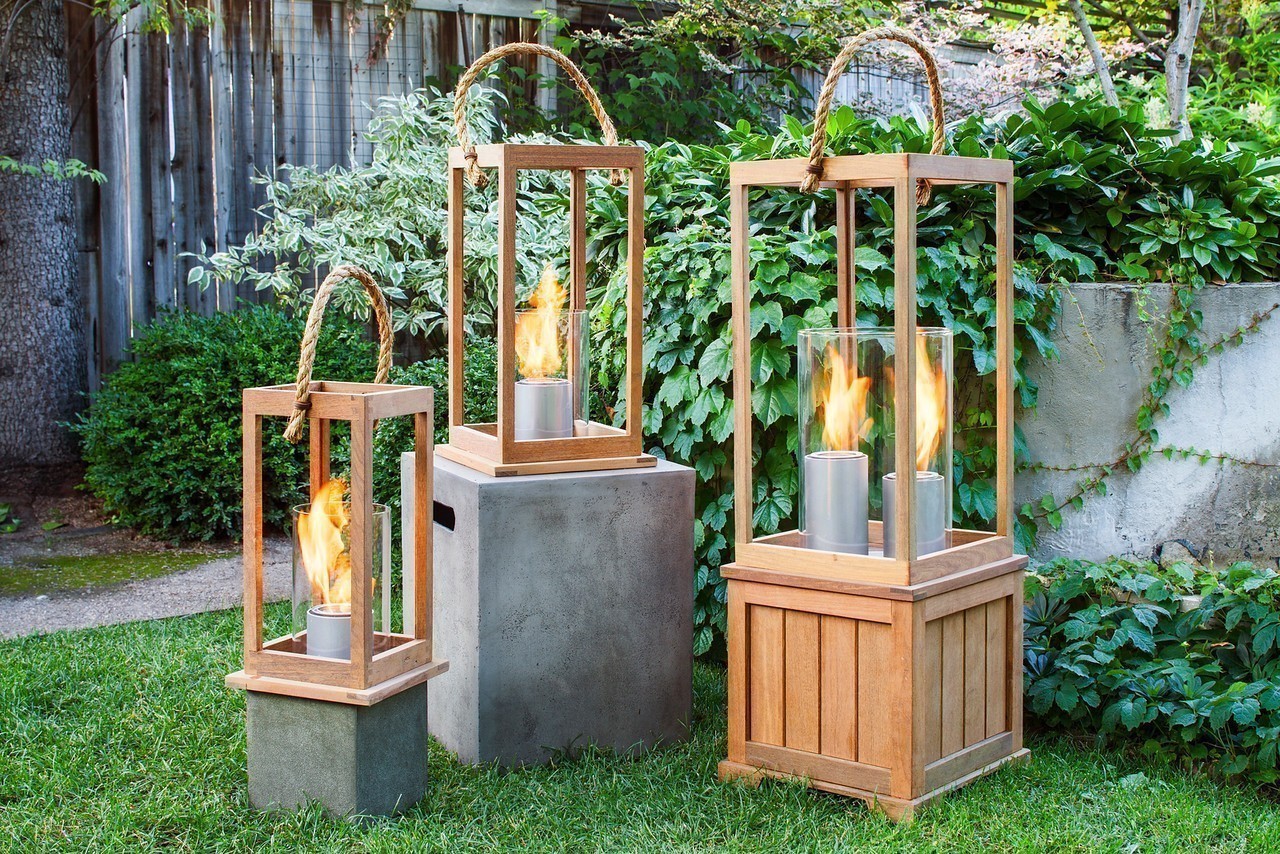 Sonoma Indoor Outdoor Lanterns in Ipe Wood