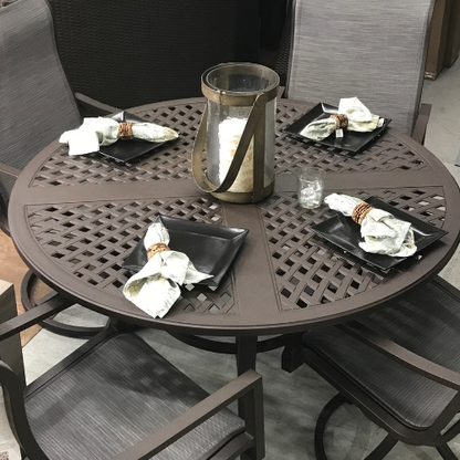 Portica Allegro 5 Piece Dining Set with 54" Round Table