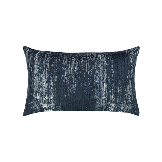 Elaine Smith Distressed Indigo Outdoor Pillow 12" x 20"