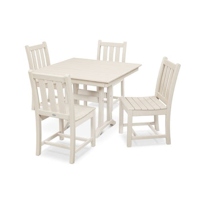 Traditional Garden 5-Piece Farmhouse Dining Set - Sand