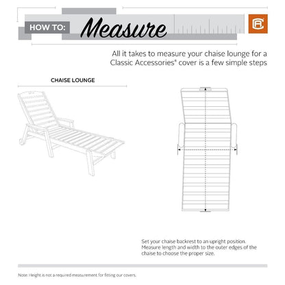 Outdoor Adjustable Chaise Lounge Cover