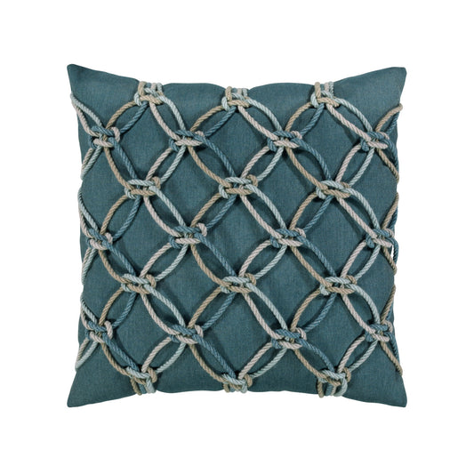 Elaine Smith Lagoon Rope Outdoor Pillow 20" x 20"