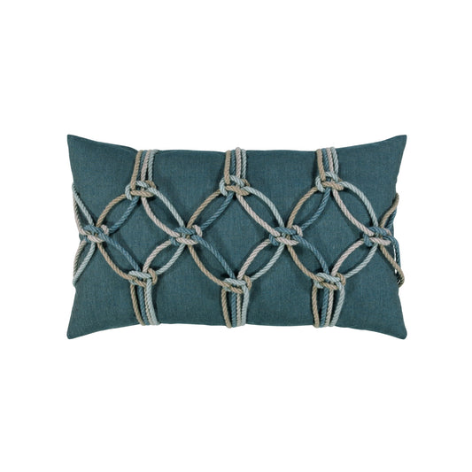 Elaine Smith Lagoon Rope Outdoor Pillow 12" x 20"