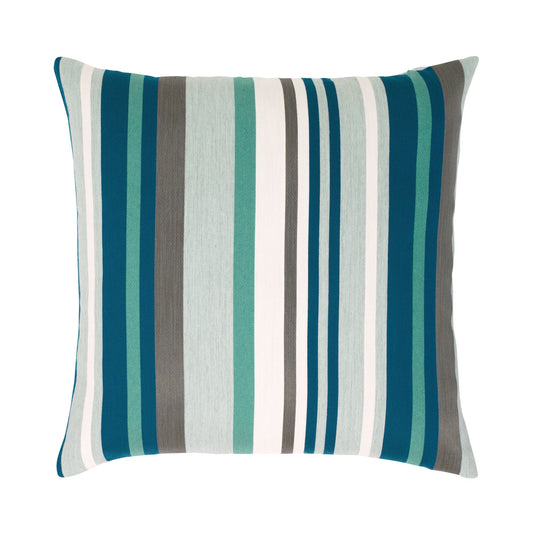 Elaine Smith Lagoon Stripe* Outdoor Pillow 22" x 22"