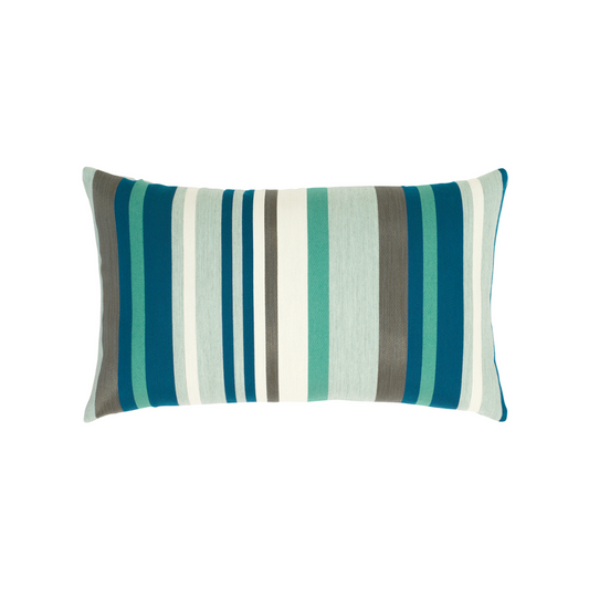 Elaine Smith Outdoor Lagoon Stripe Lumbar