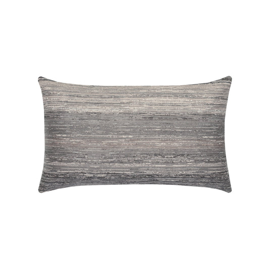 Elaine Smith Textured Grigio Outdoor Pillow 12" x 20"