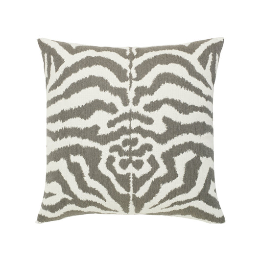 Elaine Smith Zebra Gray Outdoor Pillow 20" x 20"
