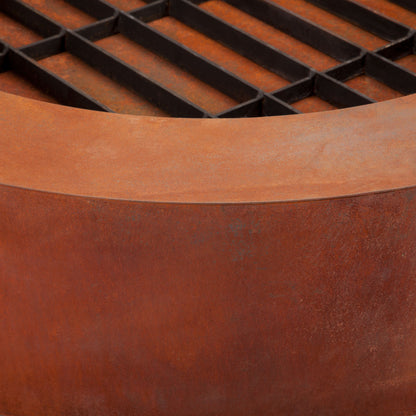 Real Flame Orbea Corten Fire Pit