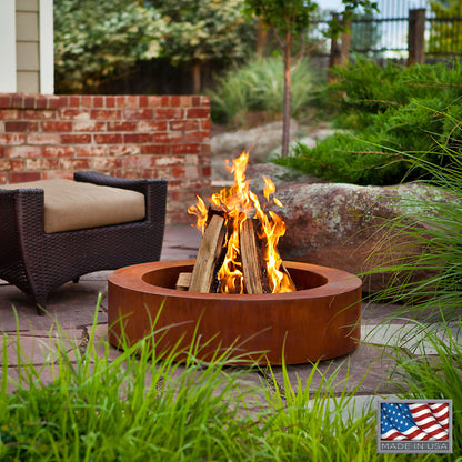 Real Flame Orbea Corten Fire Pit