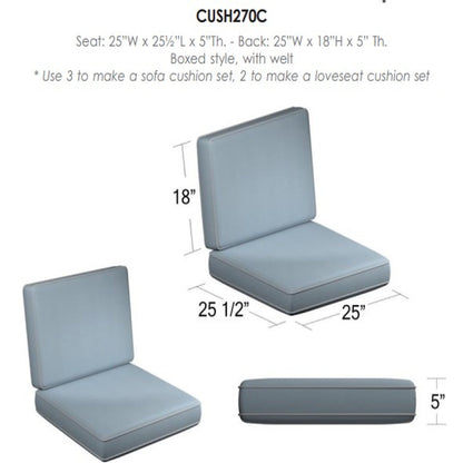 Cabo Club Chair Replacement Cushions
