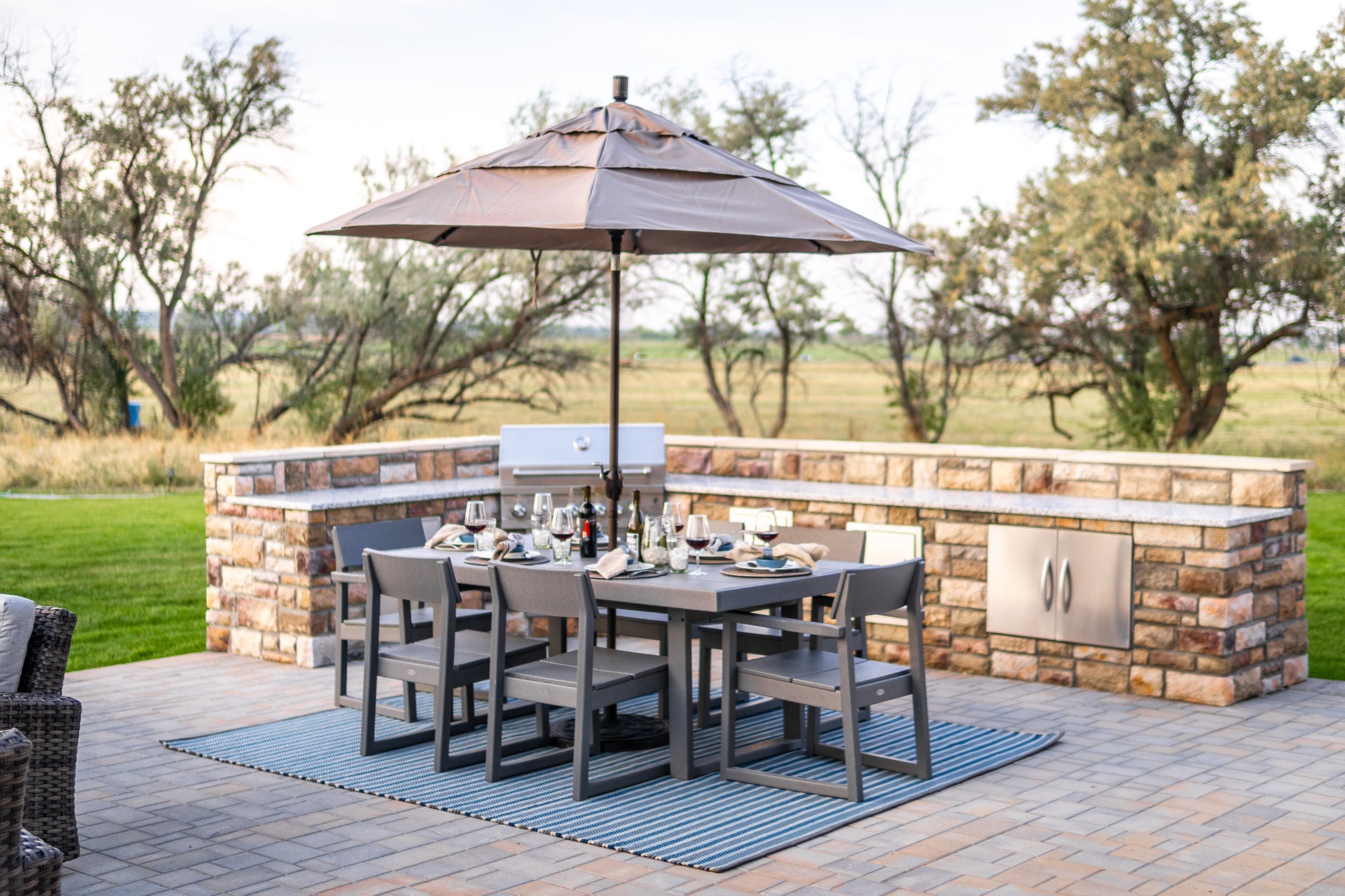 POLYWOOD EDGE 7-Piece Dining Set – All Backyard Fun