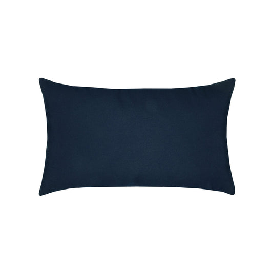 Elaine Smith Canvas Navy Outdoor Pillow 12" x 20"