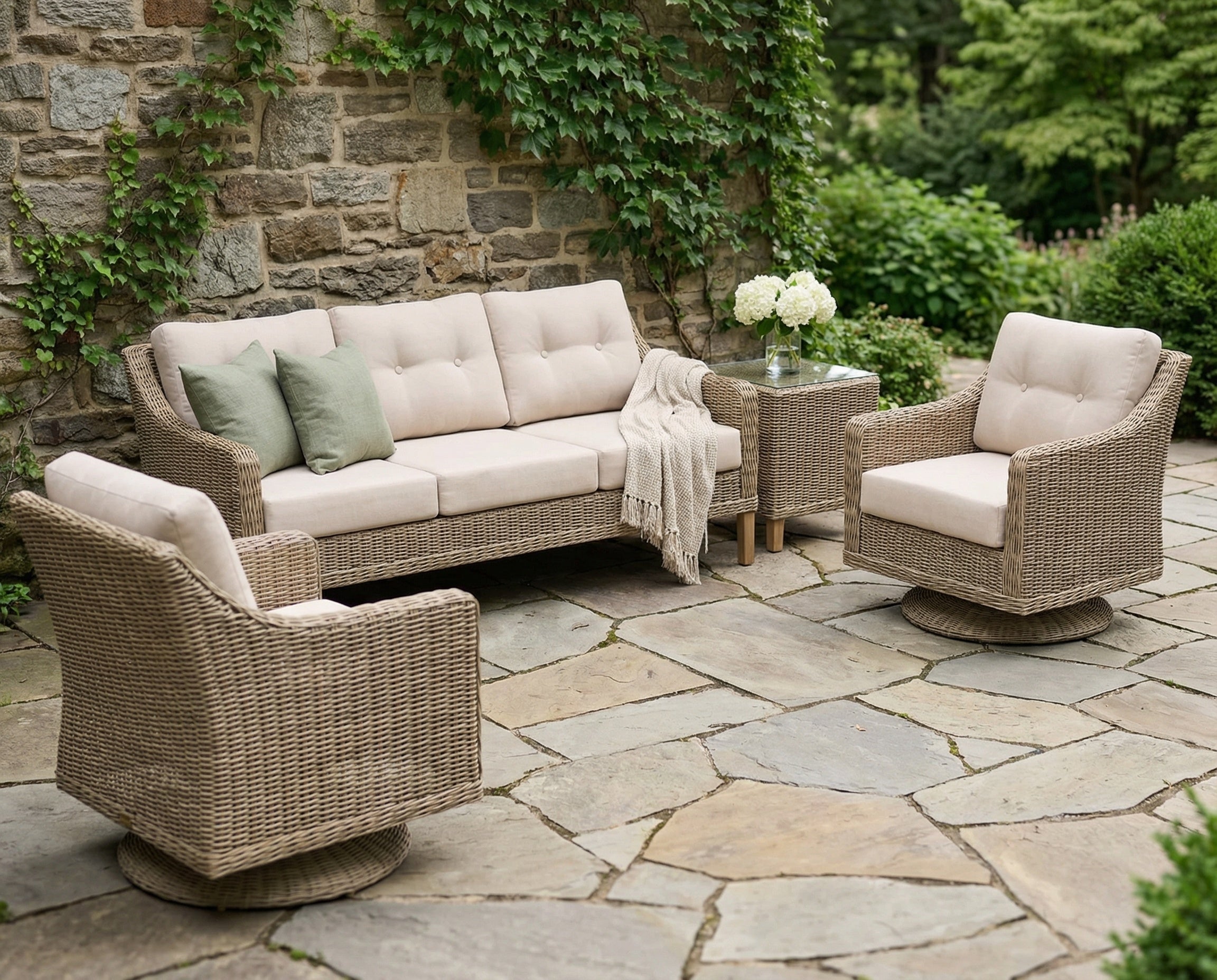 Cambria Swivel Rocker for Outdoors – Durable Patio Chair Comfort