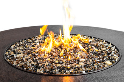 Oriflamme Mini 32'' Hammered Copper Fire Pit Table