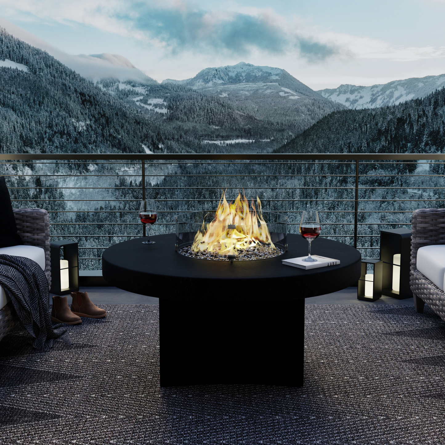 Oriflamme Blackstone Gas Fire Table