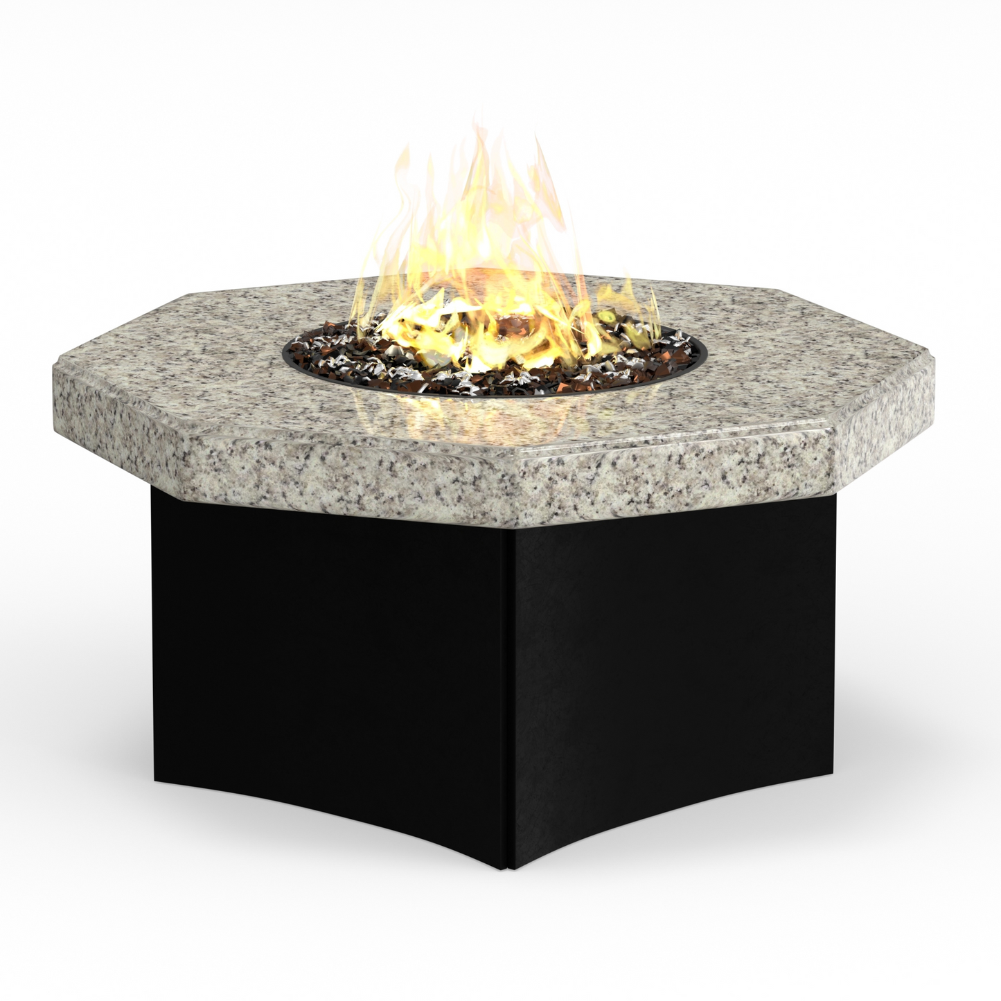 Oriflamme Gas Fire Pit Table Elegance Octagon