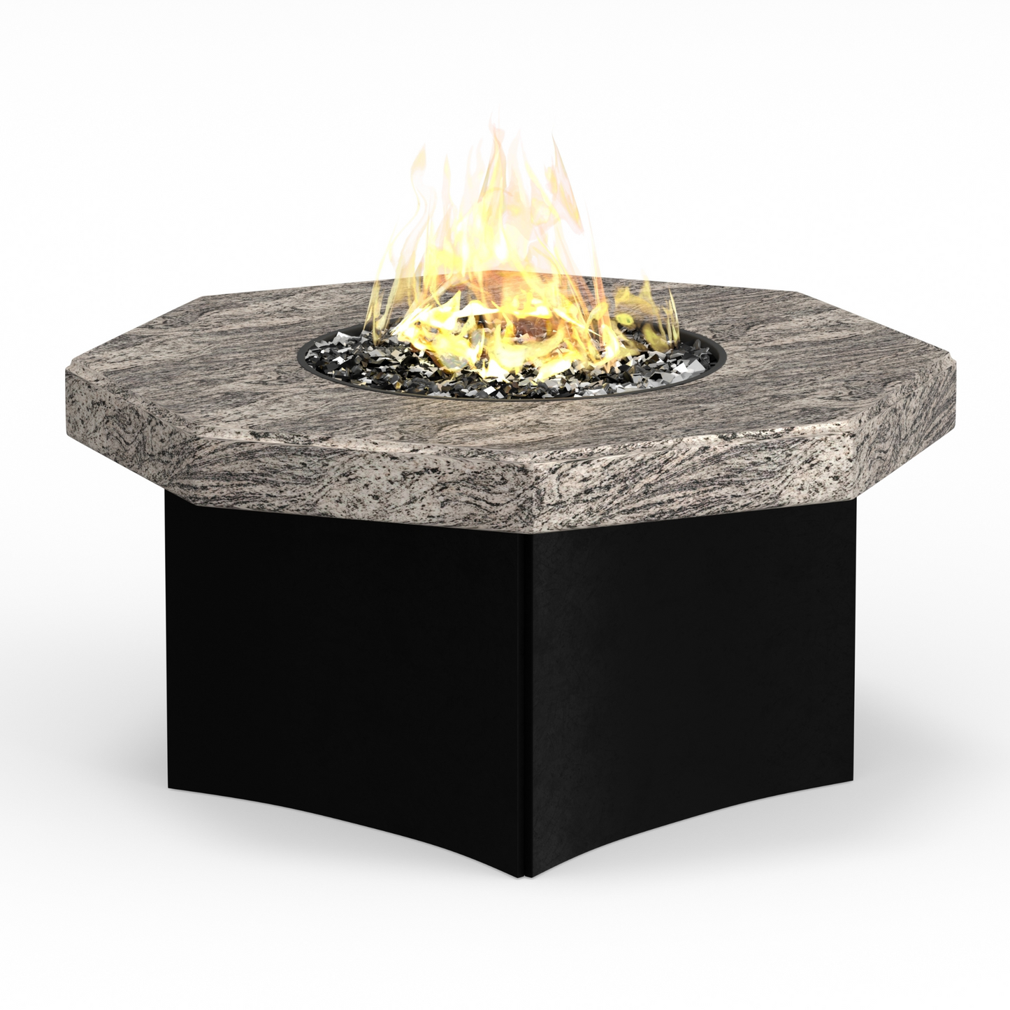 Oriflamme Gas Fire Pit Table Elegance Octagon