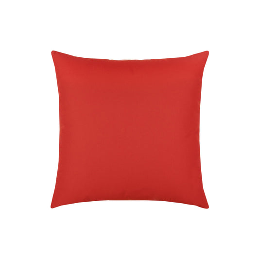 Elaine Smith Canvas Logo Red* Outdoor Pillow 17" x 17"
