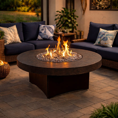 Oriflamme Gas Fire Pit Table Savanna Stone