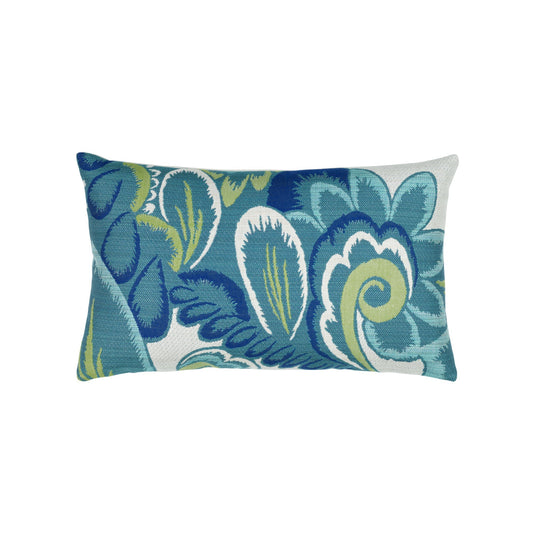 Elaine Smith Floral Wave Outdoor Pillow 12" x 20"