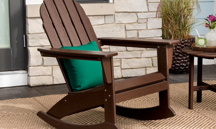 POLYWOOD Vineyard Adirondack Rocking Chair