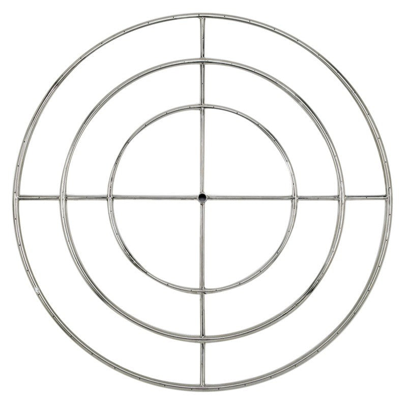 48" Triple Ring Fire Pit Burner
