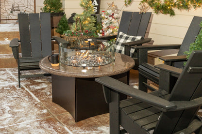Oriflamme Gas Fire Pit Table Tropical Elegance