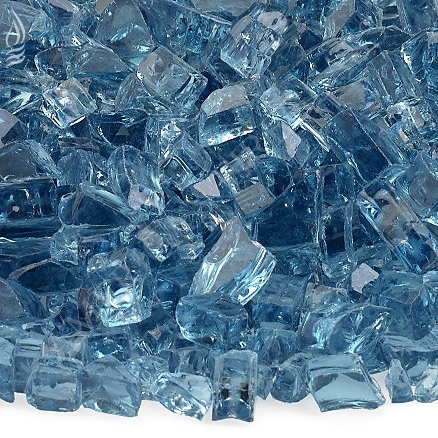 Fire Pit Fireplace Fire Glass Arctic Blue