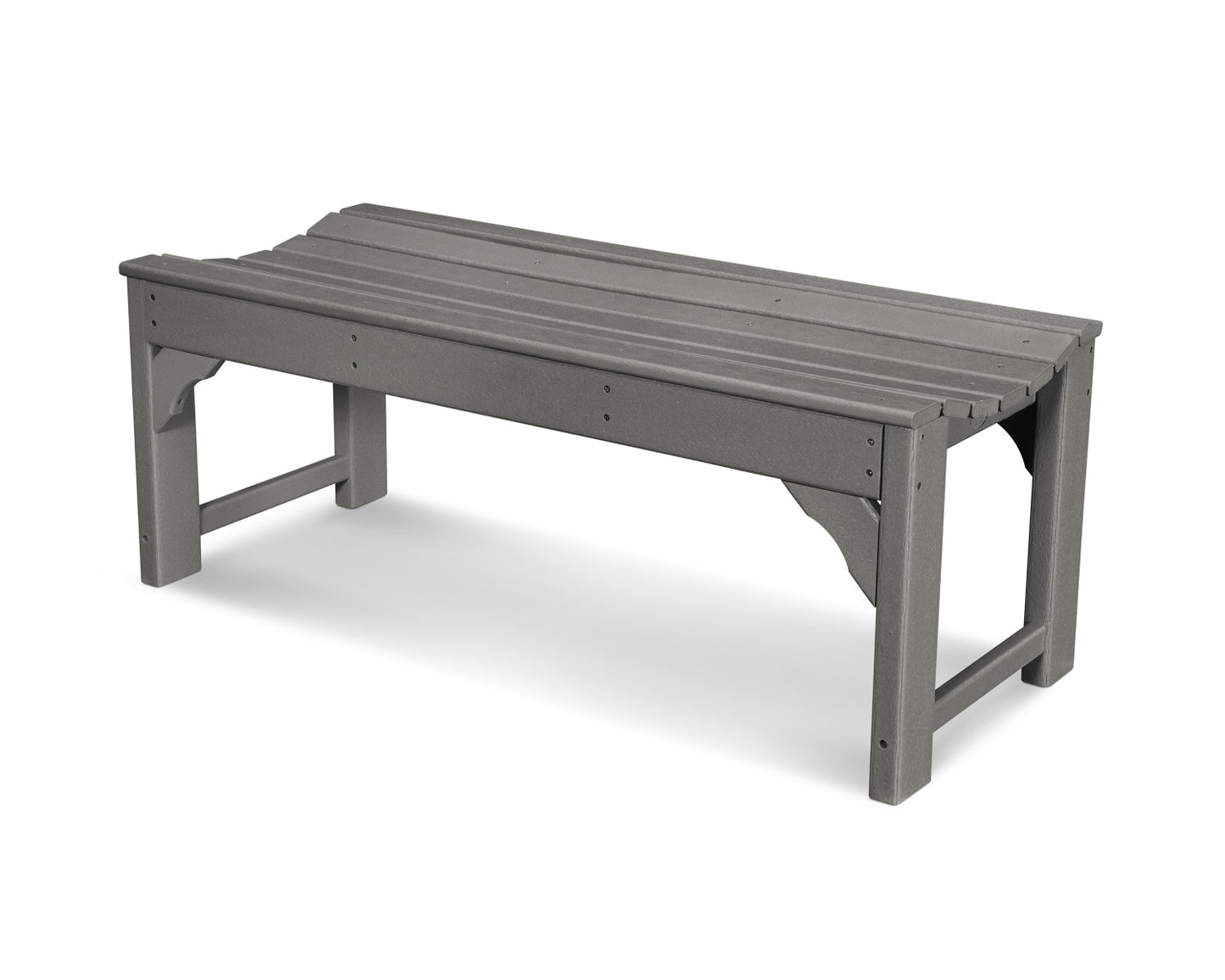 POLYWOOD Traditional Garden 48" Backless Bench