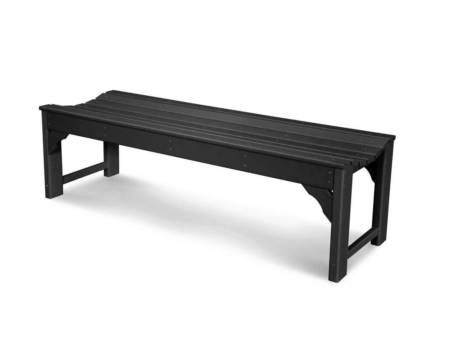 POLYWOOD Traditional Garden 60" Backless Bench
