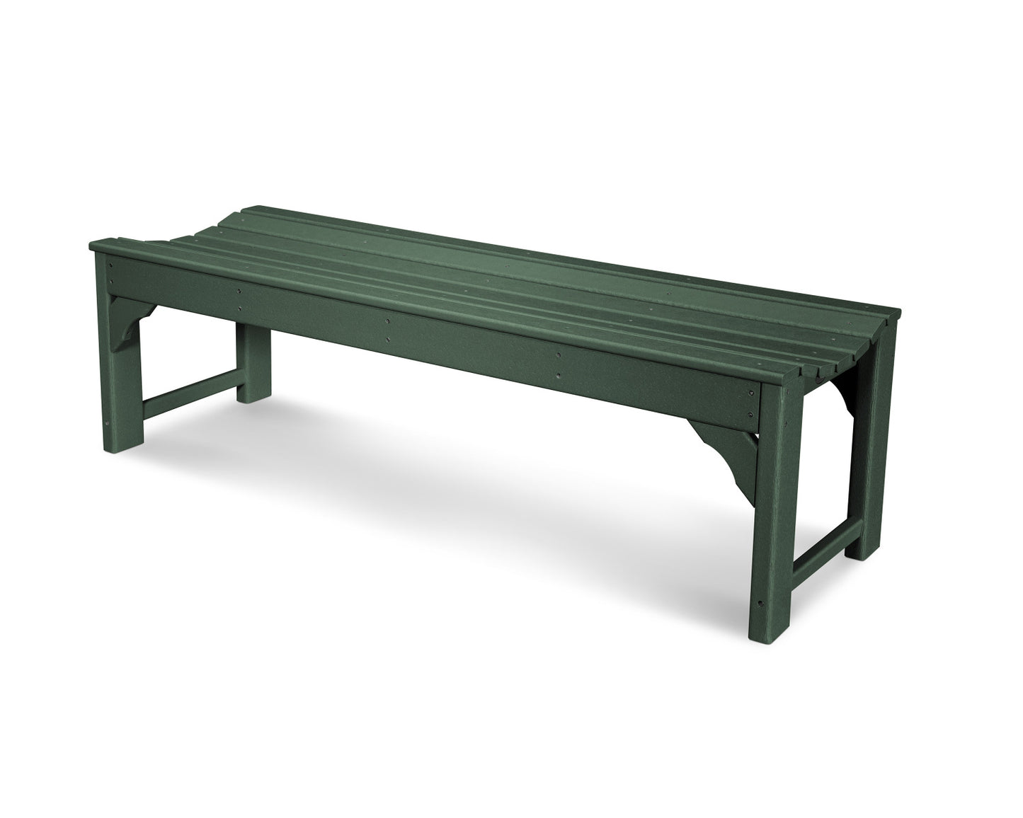 POLYWOOD Traditional Garden 60" Backless Bench